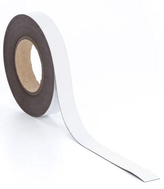 9442385  230611 Magnettape 25mmx20m hvit selvklebende