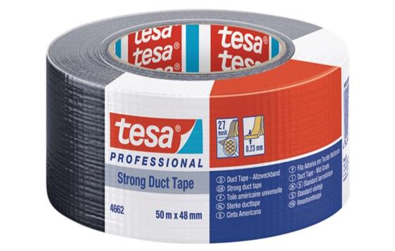 6542467 Tesa 04662-00194-01 Lerretstape TESA 48mmx50m sort 