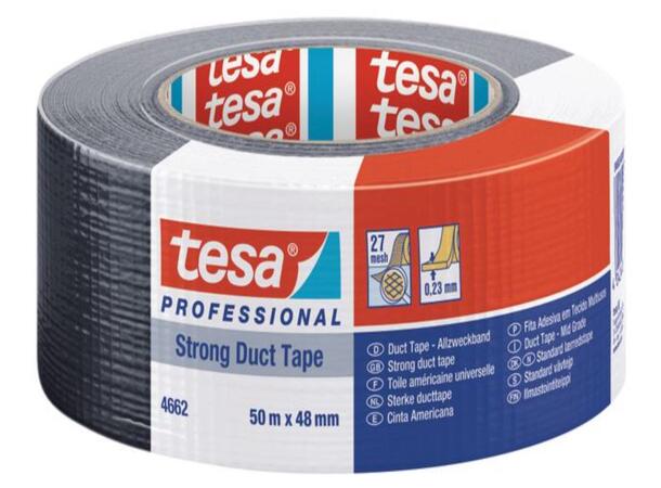 Lerretstape TESA 48mmx50m sort 