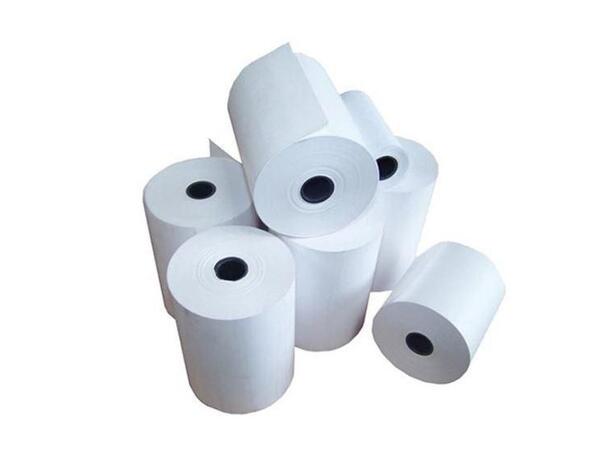 Linerless etikettrull 58 mm x 80 m eske med 12 ruller 