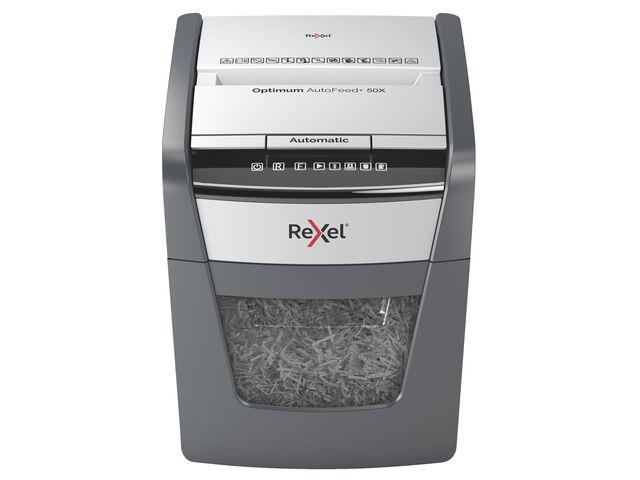 227609 Rexel 2020050XEU Makuleringsmaskin REXEL Auto+ 50X P4 Makuleringsmaskin med krysskutting