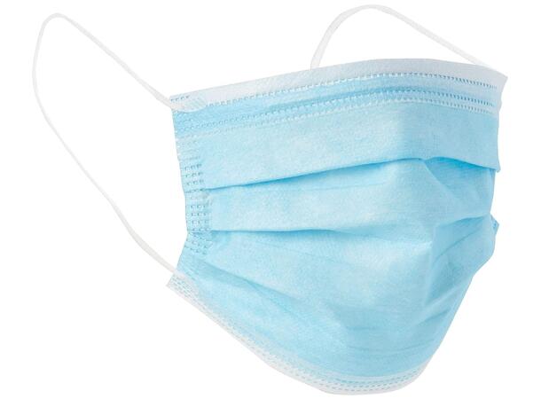 Munnbind type IIR (10) blå Non-Woven - 3-lags | pakke med 10 stk 