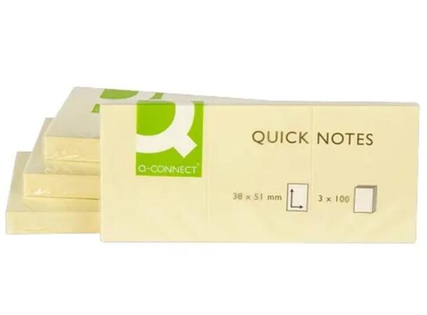 Notatblokk 38 x 51mm gul (12) Post-It blokk 