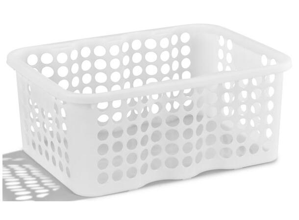 Oppbevaringskurv Rondo stor Hvit Størrelse: 385 x 285 x 160 mm | 12 liter 