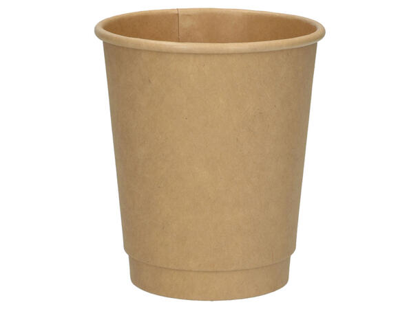 Pappkopp Double Wall 36 cl (12oz) Brune pappkopper med dobbelvegg (400stk) 
