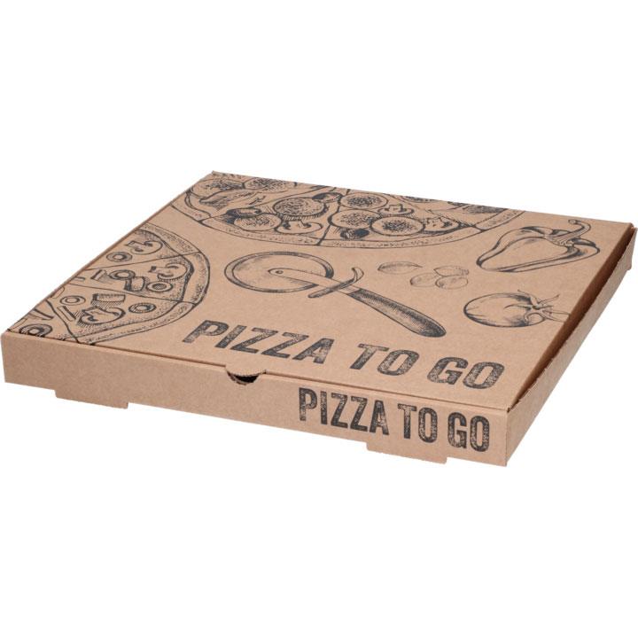 9442835  3335TG Pizzakartong To Go 33 x 33 x 3,5 cm 100 stk pr eske