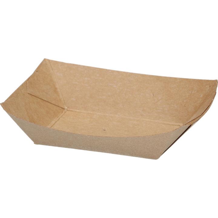 9442817  300694 Pommes Frites skål 11,5x8,5x2,5 cm brun 1000 stk pr kartong