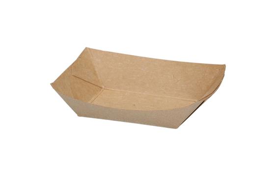 9442817  300694 Pommes Frites skål 11,5x8,5x2,5 cm brun 1000 stk pr kartong