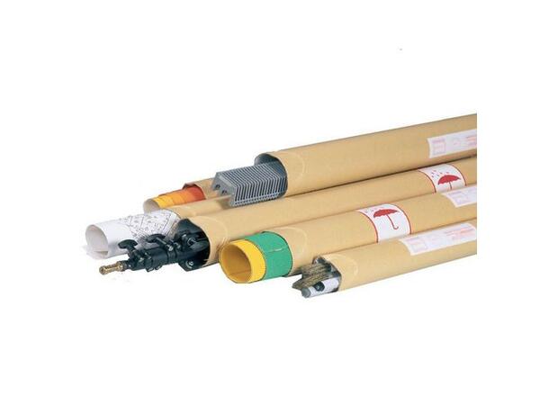 Posthylse Ø50mm L750mm m lokk brun Postrør 