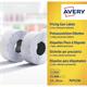6555531 PLP1226 Prisetikett AVERY 26x12mm hvit (10) til 1 linjers prismaskin, per. lim