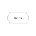 Prisetikett AVERY 26x12mm hvit (10) til 1 linjers prismaskin, per. lim
