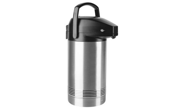 235345  K3150114 Pumpekanne TEFAL President 3L st&#229;l Kaffekanne