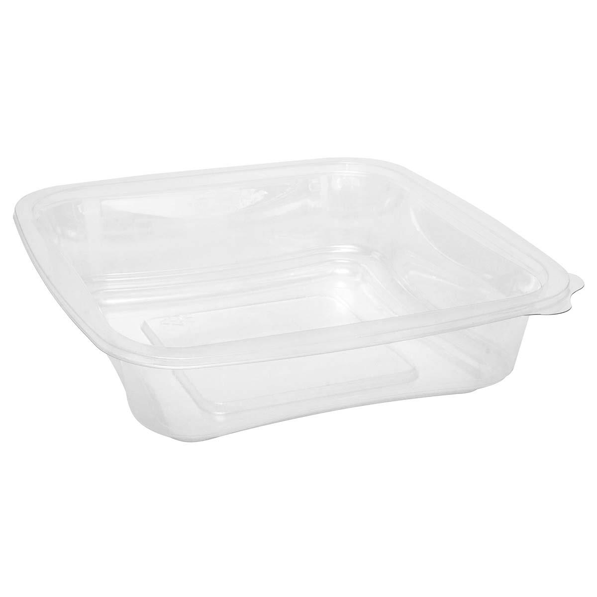 9433821 Paccor E400646 Salatbeger &quot;SQ&quot; 750ml |180x180x48mm Begerbunn klar rPET uten lokk (396 stk)