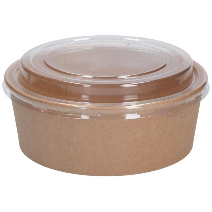 9442820  5537 Salatskål med lokk natur 110 cl 200 stk pr kartong