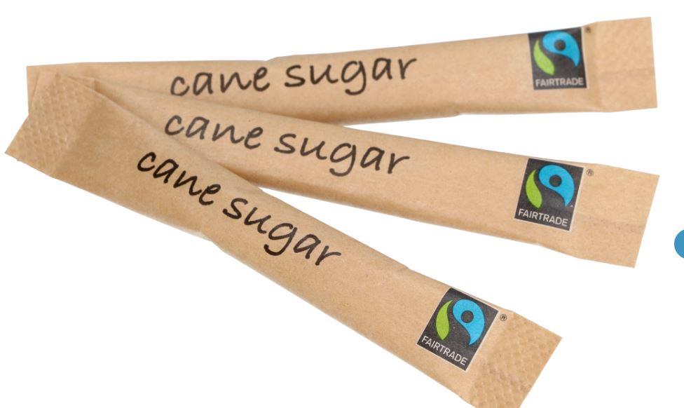 9445528   Sukkersticks FAIRTRADE brun 3g (1000) 