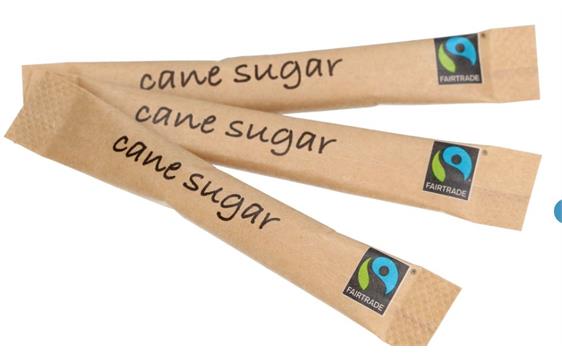 9445528   Sukkersticks FAIRTRADE brun 3g (1000) 