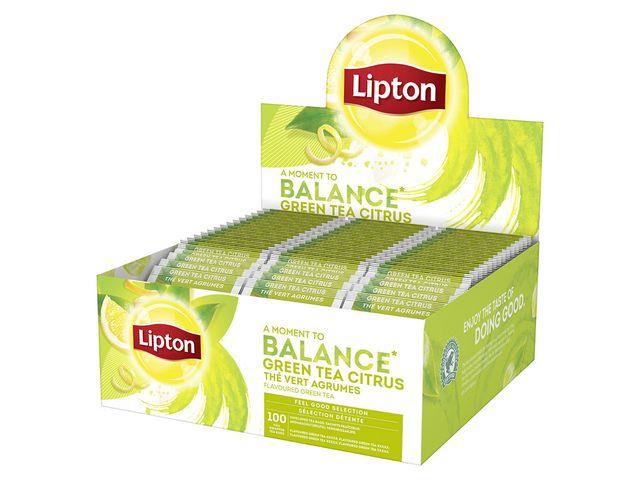 355128  1904390 Te LIPTON gr&#248;nn sitrus (100) 