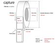 9433237  49821-AA-1 Termoetikett nøytral 100 x 100mm Perman. 500 stk. | Permanent lim