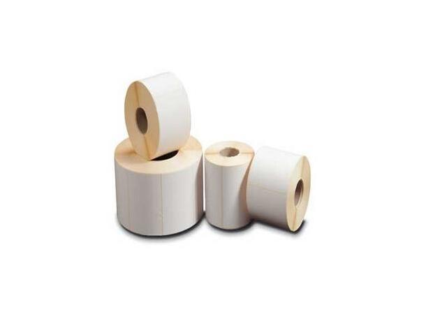 Termoetikett nøytral 100 x 100mm Perman. 500 stk. | Permanent lim 