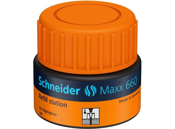 Textmarker refill Schneider 30ml (6) Oransje 