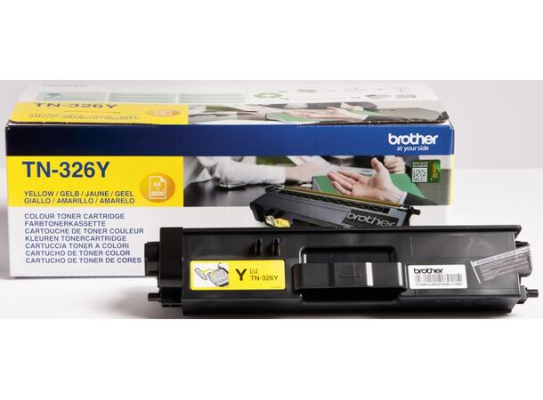 Toner BROTHER TN326Y high capacity Gul Gul/Yellow høykapasitetstoner 