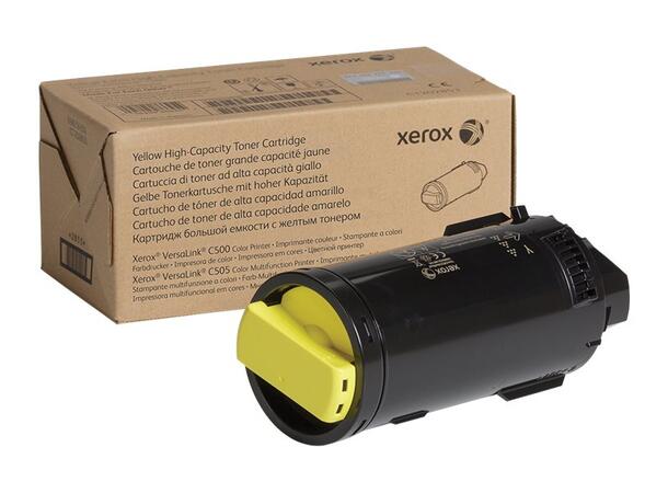 Toner Xerox VersaLink C500/C505 Gul/Yellow | 5.200 sider | høykapasitet 