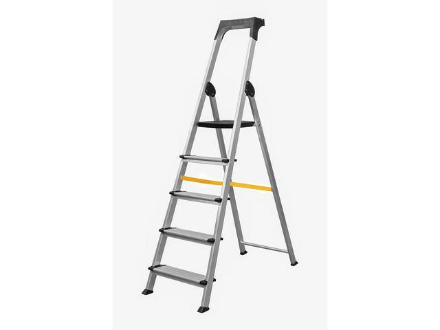 17634972  BES553073 Trappestige WONDAY 5 trinn aluminium Trapp | Gardintrapp