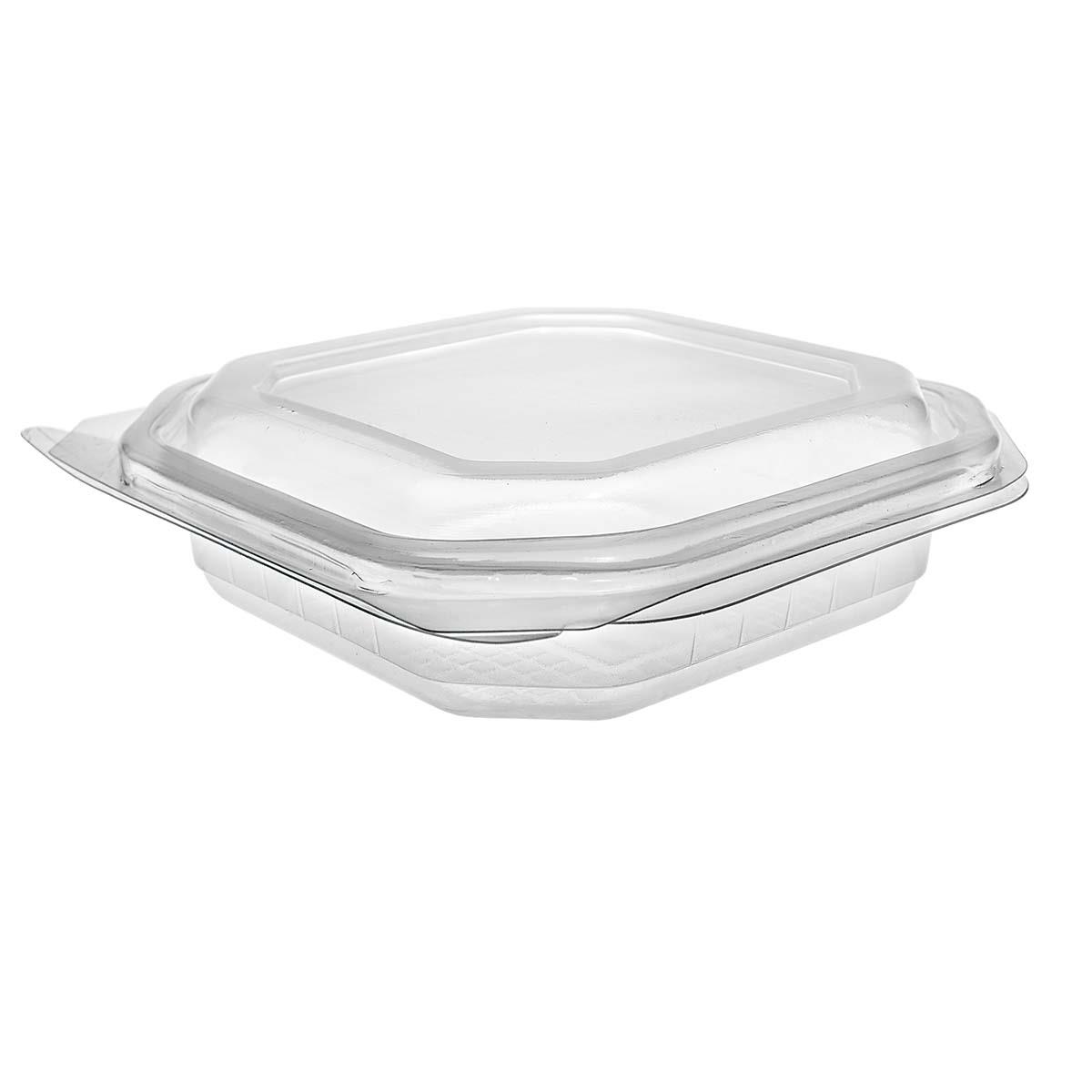 9433803 Paccor 108816 Beger Octobox med hengslet lokk 250ml 135 x 135 x 33 mm, klar PP (300 stk)