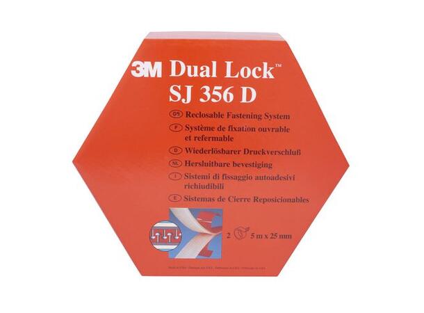 Borrelåstape 3M Dual Lock 25mmx5m (2) 