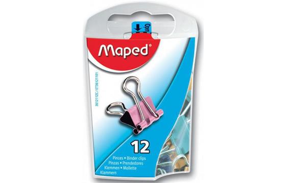 243635   Brevklype MAPED clip ass farge (12) 15mm
