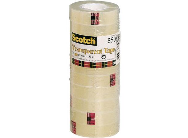 Disktape SCOTCH® 550 15mmx66m transp. Blank | Lim 