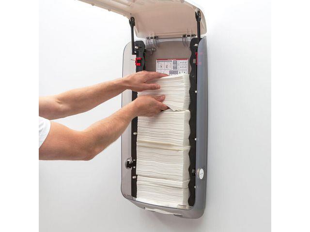 299016 Katrin 89727 Dispenser KATRIN t&#248;rkeark XL hvit Katrin dispenser for falsede h&#229;ndkl&#230;r