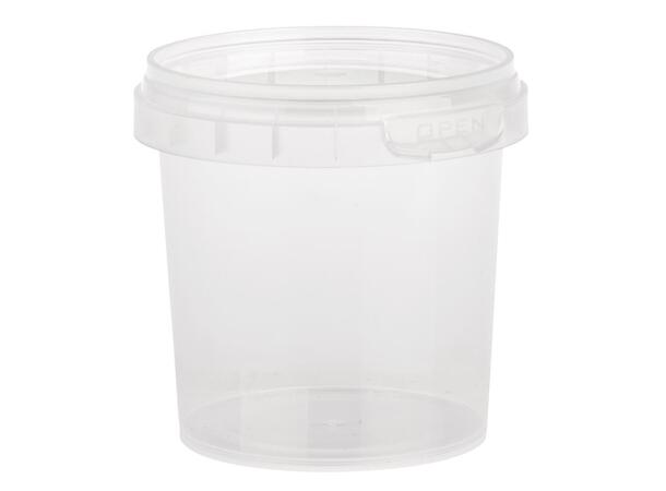 Dressingbeger m/ lokk 15,5 cl klar(1110) Beger med forsegling 