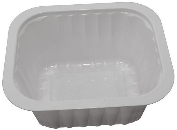 Duni Duniform® smårettbeholder av PP 630 ml hvit 138x114x70mm (276 stk) 