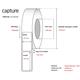 9436634 CA-LB3064 Etikett 47x25mm ø74mm | 25mm kjerne Permanent lim, 1000pr.rl|12 rl pr.krt