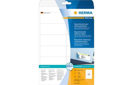 9434072 Herma 10017 Etikett HERMA adr A4 99,1x42,3mm (300) 