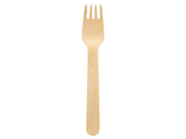 259574 Duni 187667 Gaffel DUNI Petit 16cm tre (100) Kniv | Engangs | Bestikk