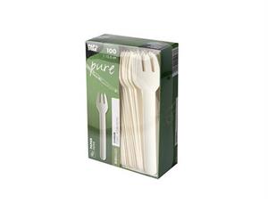 Gaffel PURE papp 15,5cm hvit (100) Gaffel | Engangs | Bestikk 