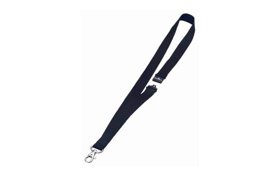 120613 Durable 8137-01 Halssnor DURABLE 88cm m/krok sort (10) Neckband