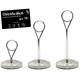 9427403 B1055 Kortholder i stål 65 mm med tung fot | rett versjon.