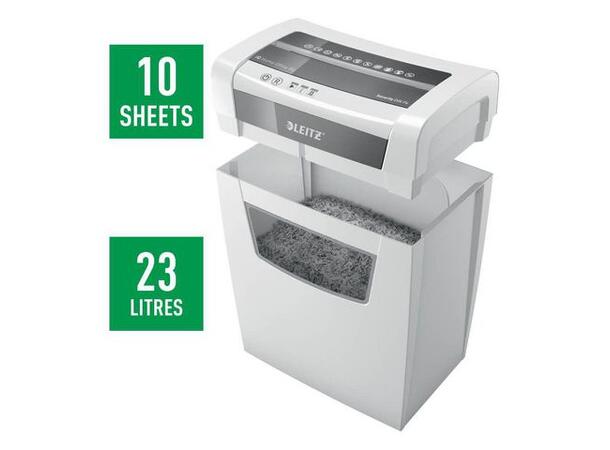 Makuleringsmaskin LEITZ IQ HomeOffice P4 kompakt makuleringsmaskin 