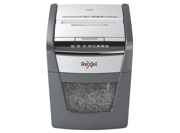 Makuleringsmaskin REXEL Auto+ 50X P4 Makuleringsmaskin med krysskutting 