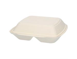 Matboks hvetestrå 2-rom 23,5 x 21,5 x 6cm | 200 stk pr eske 