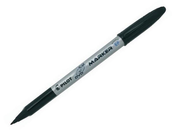 Merkepenn Pilot Begreen CD/DVD EF sort 