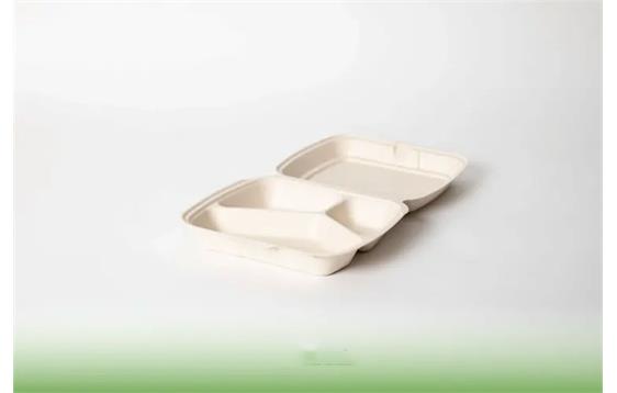 9444515   NoiBio matboks bagasse 3-rom 23 x 20,5 x 6,75 cm | 200 stk pr eske