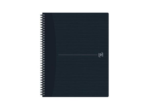 Notatbok OXFORD Origins A4+ rut 90g sort 
