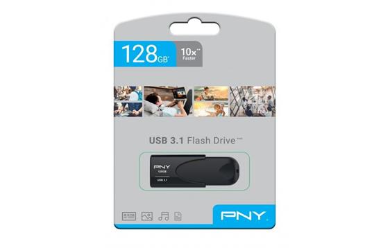 9433460  FD128ATT431KK-EF PNY USB 3.1 Attache 4 128GB Minnepenn 