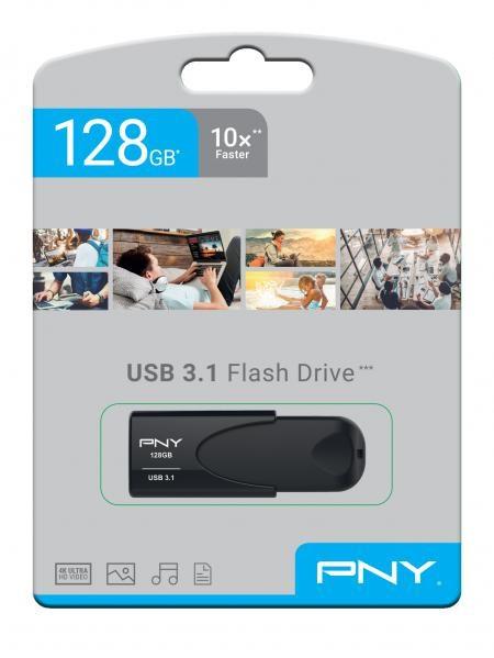 9433460  FD128ATT431KK-EF PNY USB 3.1 Attache 4 128GB Minnepenn 