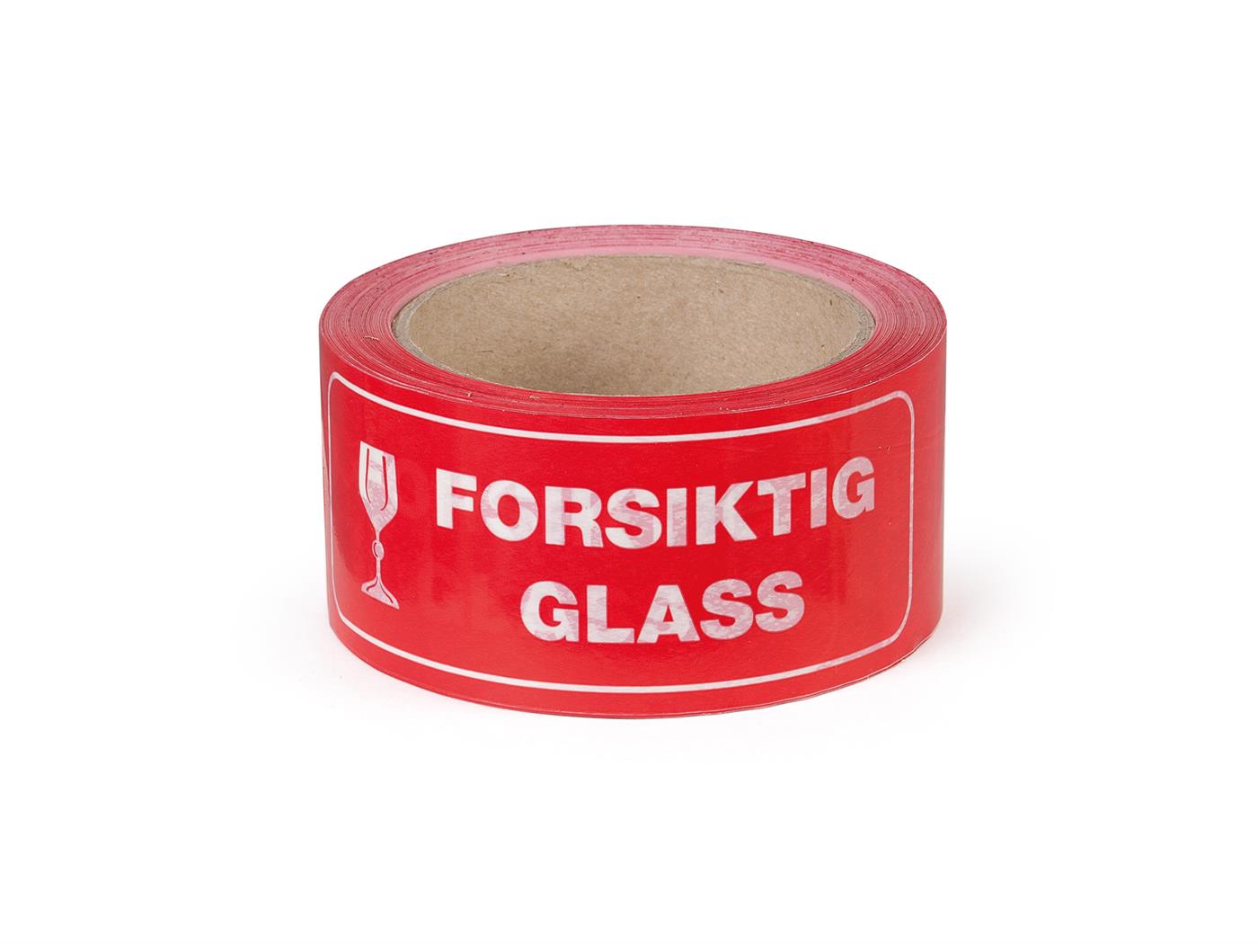 110734  1210141 Pakketape - 50x66 Forsiktig Glass 