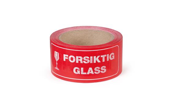 110734  1210141 Pakketape - 50x66 Forsiktig Glass 
